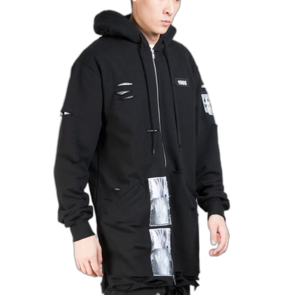 MISBHV Black Osaka Zipped Long Hoodie XL
